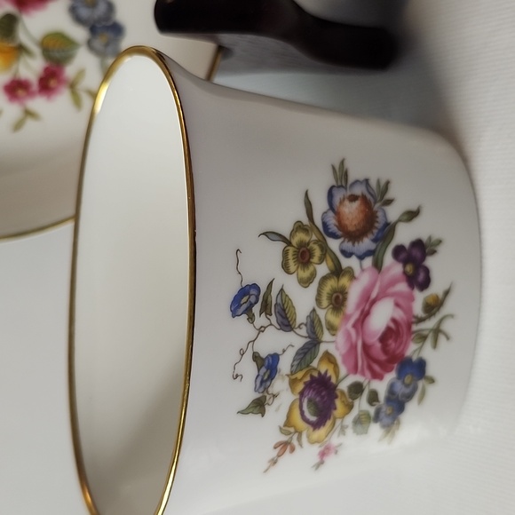 Vintage Royal worcester bone China teabag holder /coasters/ Toothpick Holder - Picture 2 of 6